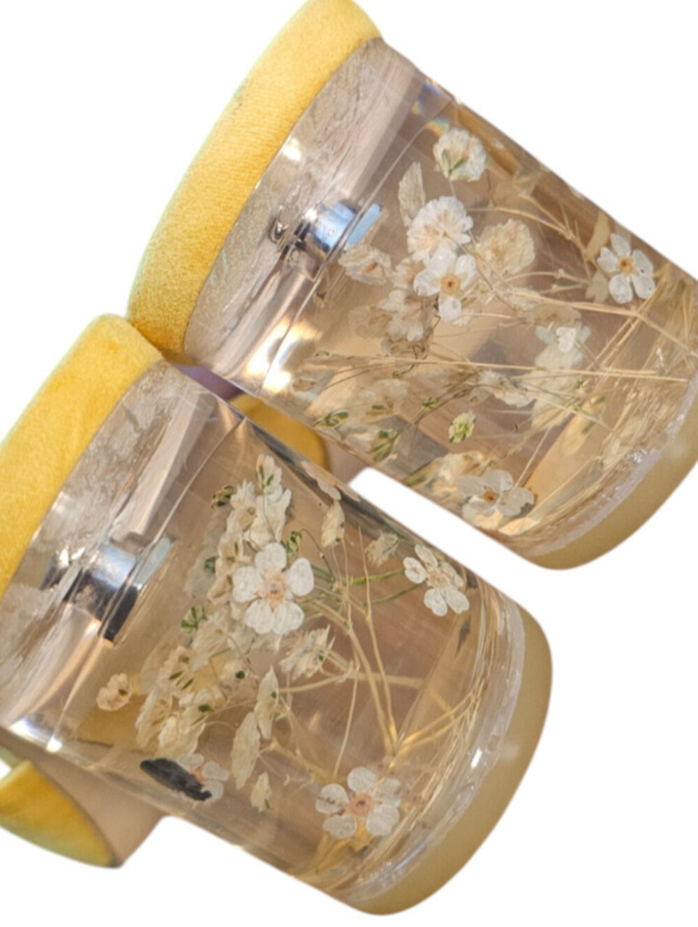 Nanette Lepore Women's Shoes Iris Mules Peep Toe Flower Clear Heels Size 8 - Picture 4 of 6